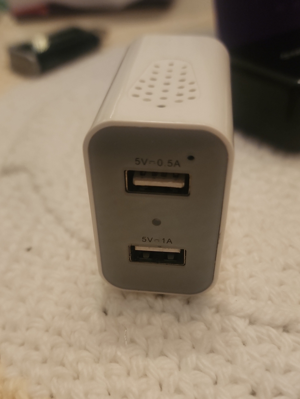 Dual USB Wall Charger - White